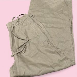 Zara Women's Khaki Straight Leg Pants